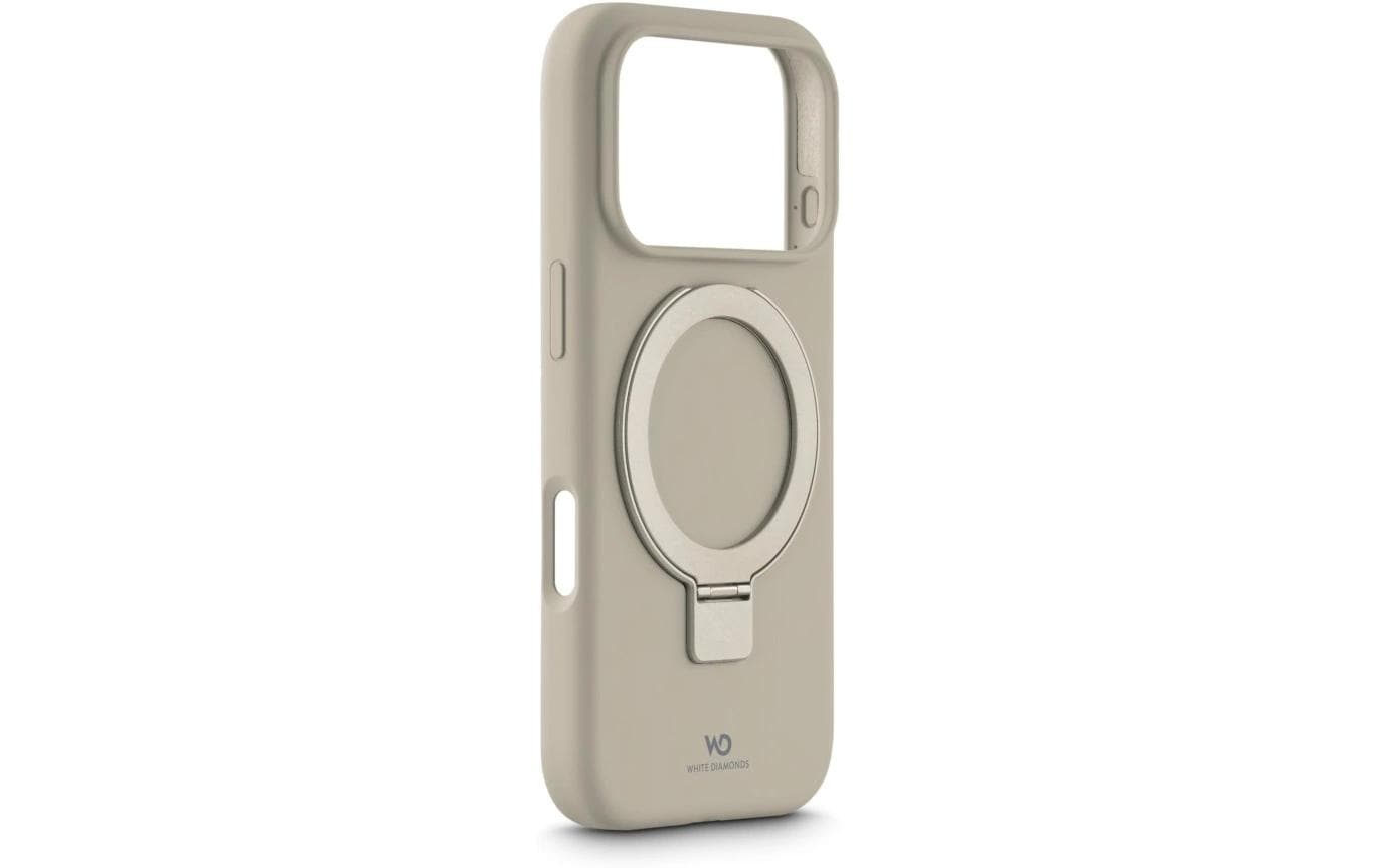 White Diamonds Urban Backcover – für Apple iPhone 17 Pro, mit Ständer, Silikon, Sand