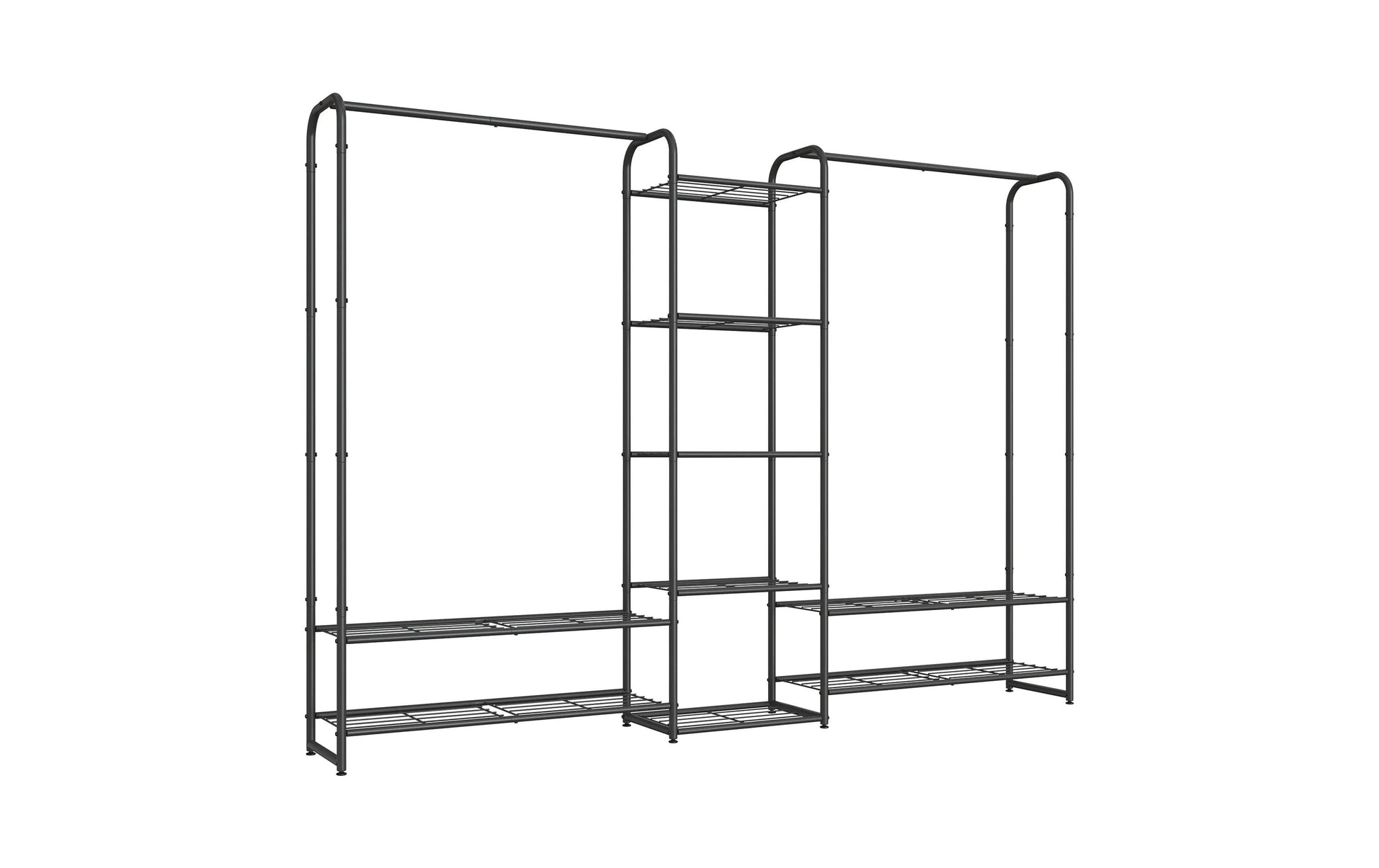 Songmics Garderobenständer – Stahl – Schwarz – 1584 mm