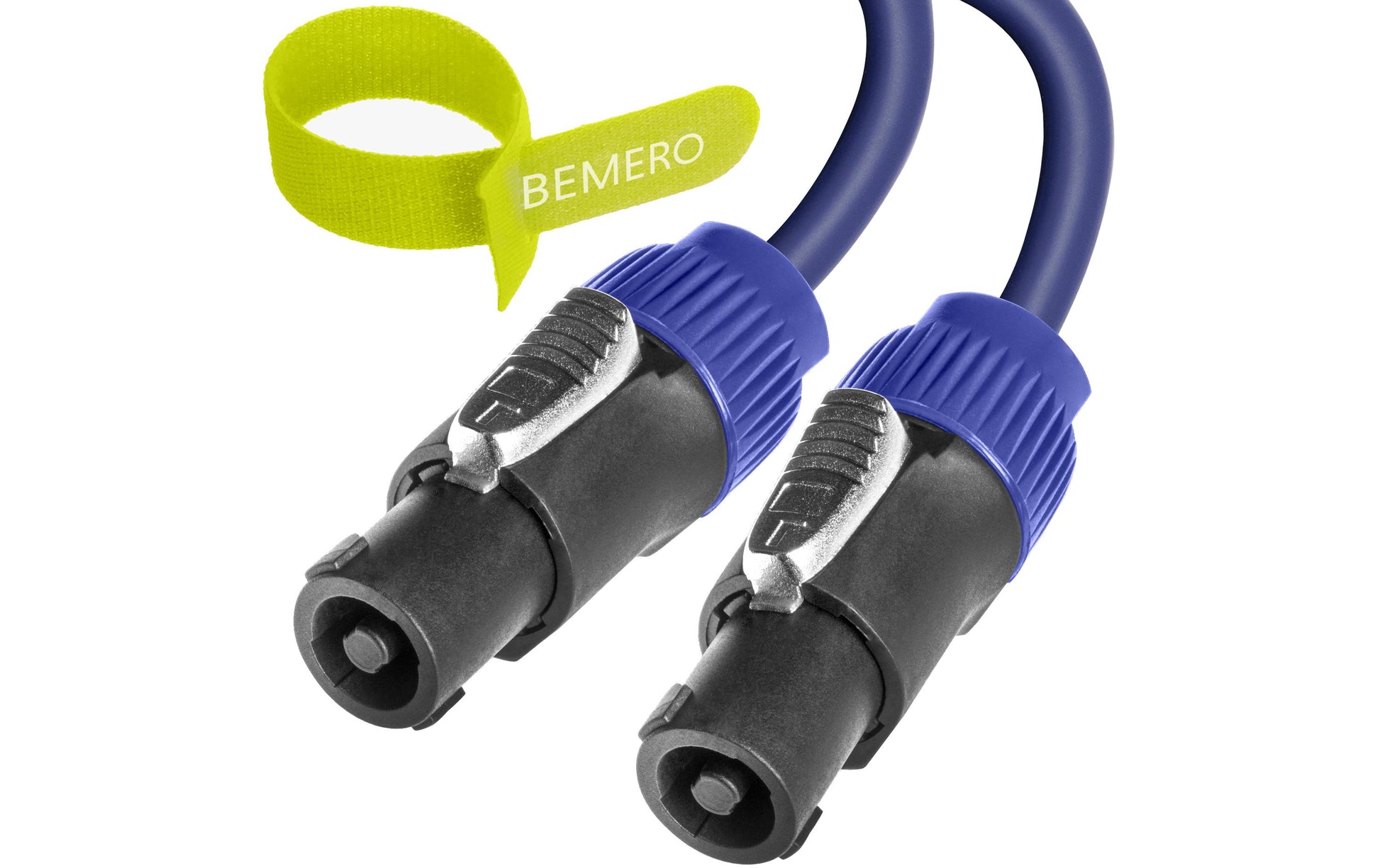 Bemero Audiokabel Speakon (NL4) auf Speakon (NL4) – 10 m, 4-polig, schwarz