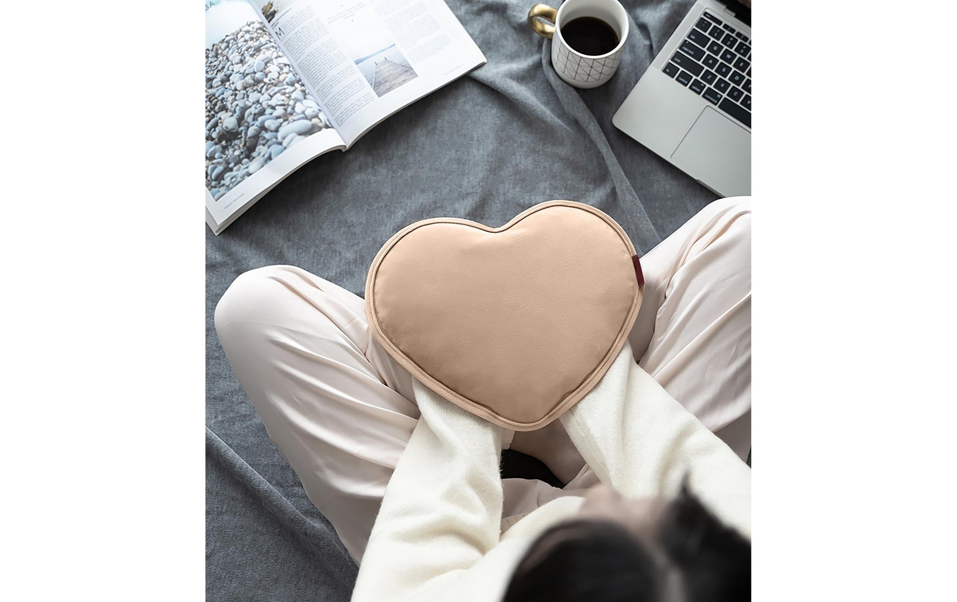 Terraillon My Love Heizkissen – 33 × 24 × 6,5 cm, beige, 360 Min.