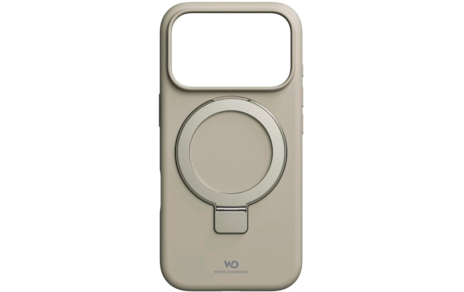 White Diamonds Urban Backcover – für Apple iPhone 17 Pro, mit Ständer, Silikon, Sand