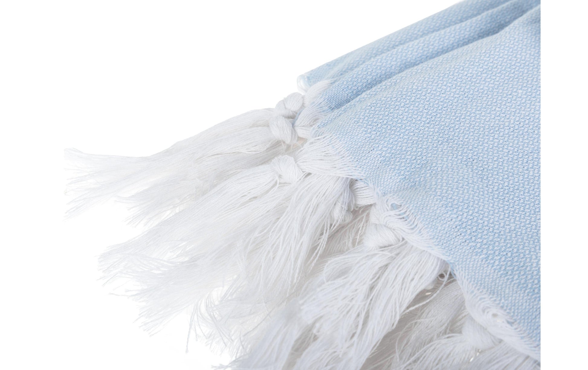Koor Wohndecke – Baumwolle, Blau/Weiss – 140 × 120 cm