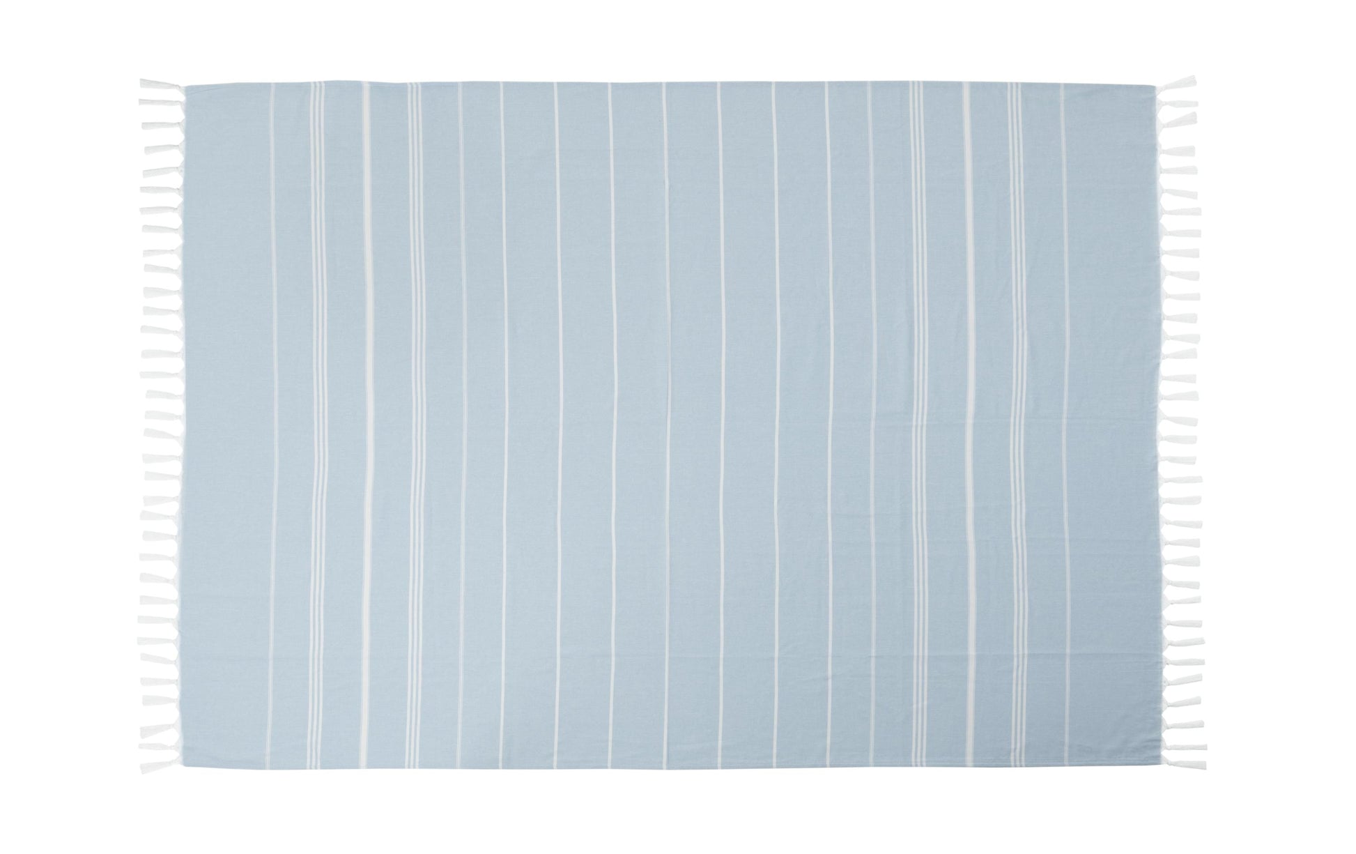 Koor Wohndecke – Baumwolle, Blau/Weiss – 140 × 120 cm