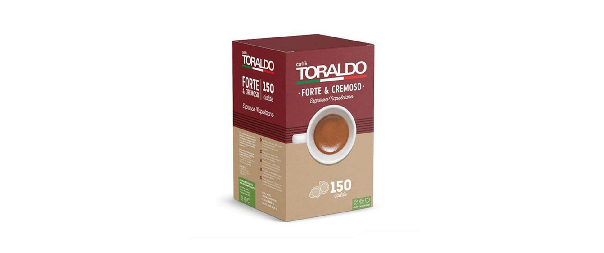 Caffè toraldo Forte Cremoso – Kaffeepads für E.S.E. – Cappuccino, 150 Pads