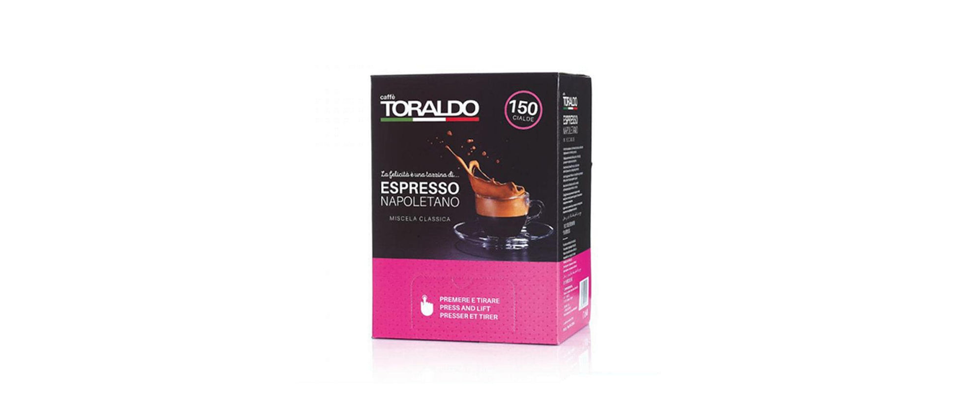 Caffè toraldo Miscela Classica – Kaffeepads für E.S.E. – 150 Pads