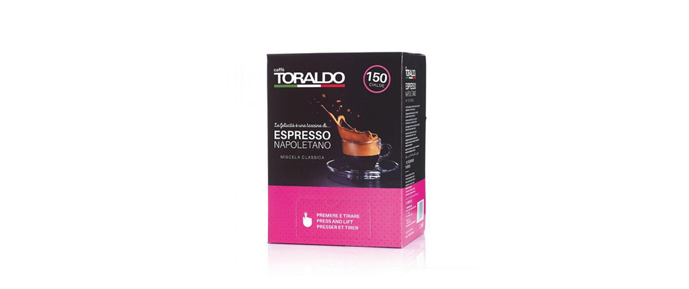 Caffè toraldo Miscela Classica – Kaffeepads für E.S.E. – 150 Pads