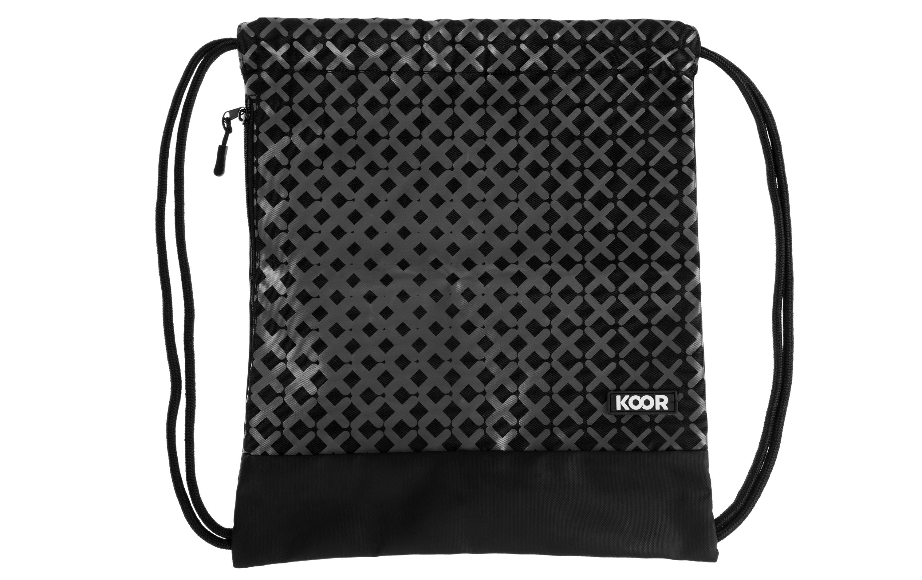 Koor Sportbeutel – 14 l, Polyester, Schwarz-Grau