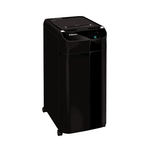 Fellowes AutoMax 450C – Aktenvernichter mit Autofeed 450 Blatt, DIN P-4, Partikelschnitt 4 × 38 mm, 68 l
