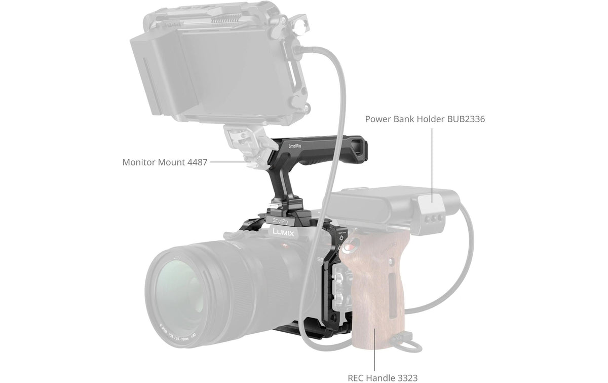 SmallRig Cage-Kit – für Panasonic G9 II, S5 II, S5 IIX – Schwarz