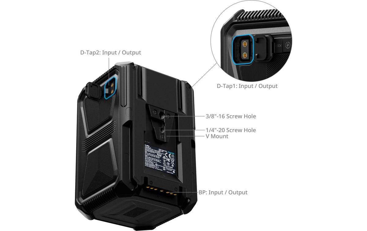 SmallRig X-Touch X221 V-Mount Akku – 15000 mAh / 221,4 Wh, 14,76 V, Li-Ion – für V-Mount Kameras