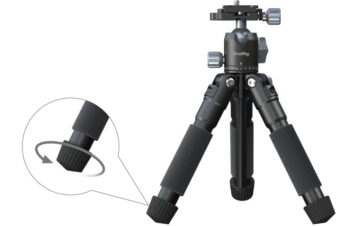 SmallRig VT-20Pro Tischstativ – 53,8 cm, Traglast 5 kg – 1/4" – Schwarz