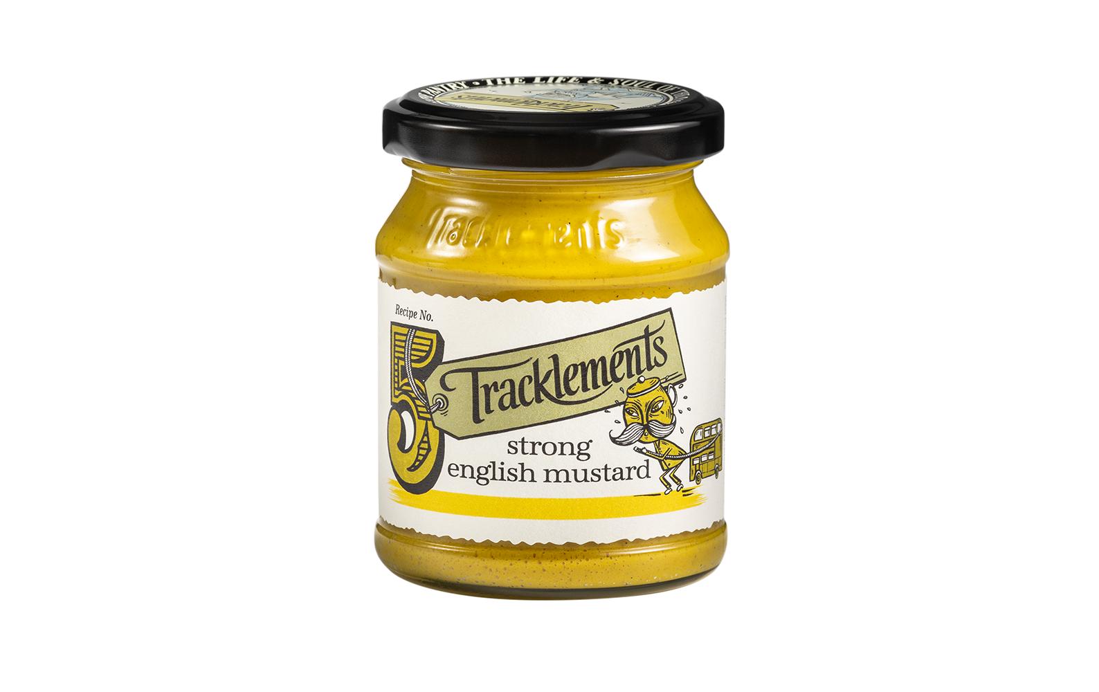 Tracklements Starker Englischer Senf, scharf, vegan, glutenfrei – 140 g