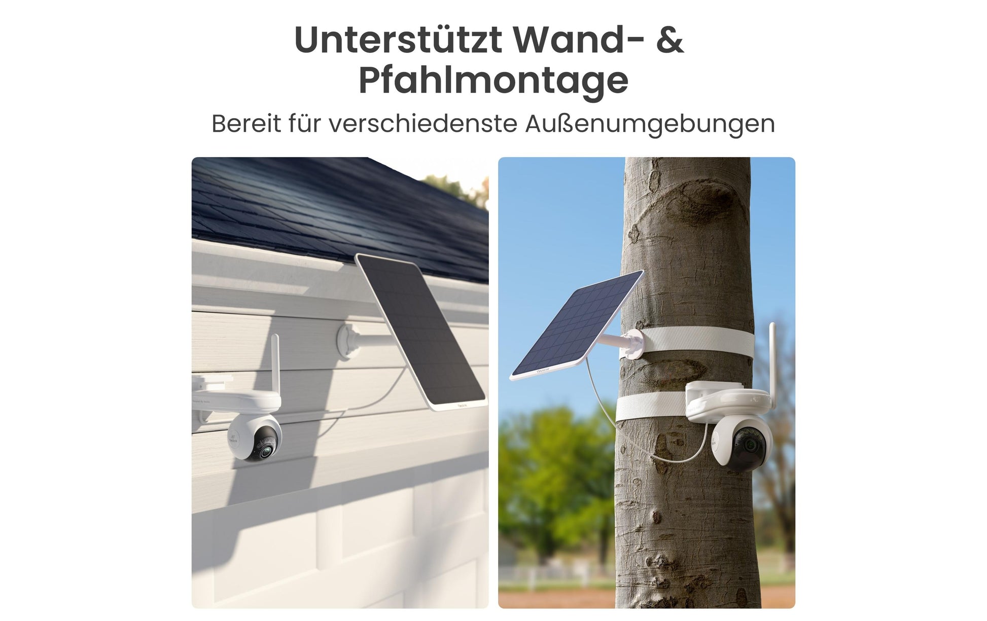 Reolink zubehör Reolink Solarpanel V3 – für Reolink-Kameras mit USB-C-Anschluss – Schwarz