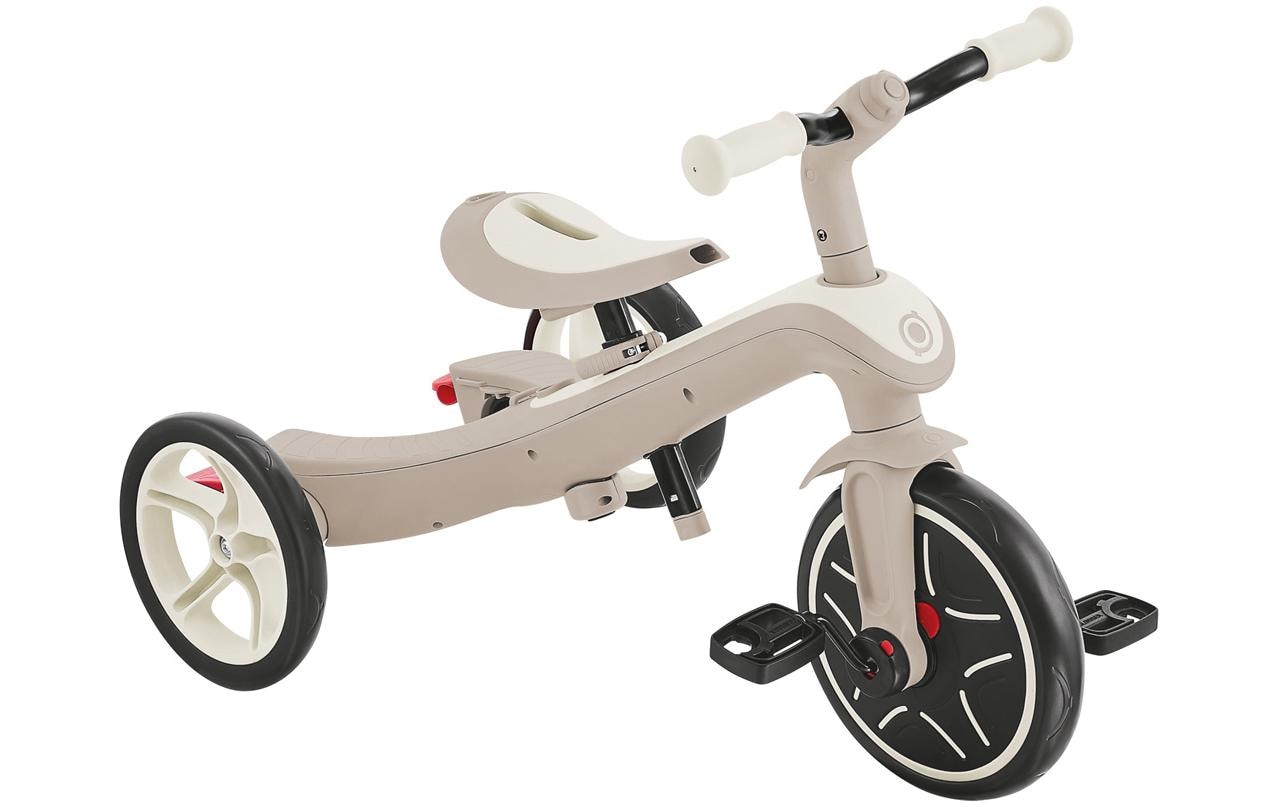 Globber Explorer 4-in-1 Ecologic Dreirad – Ø 25,4 cm – ab 10 Monaten – beige – Polycarbonat – max. 20 kg