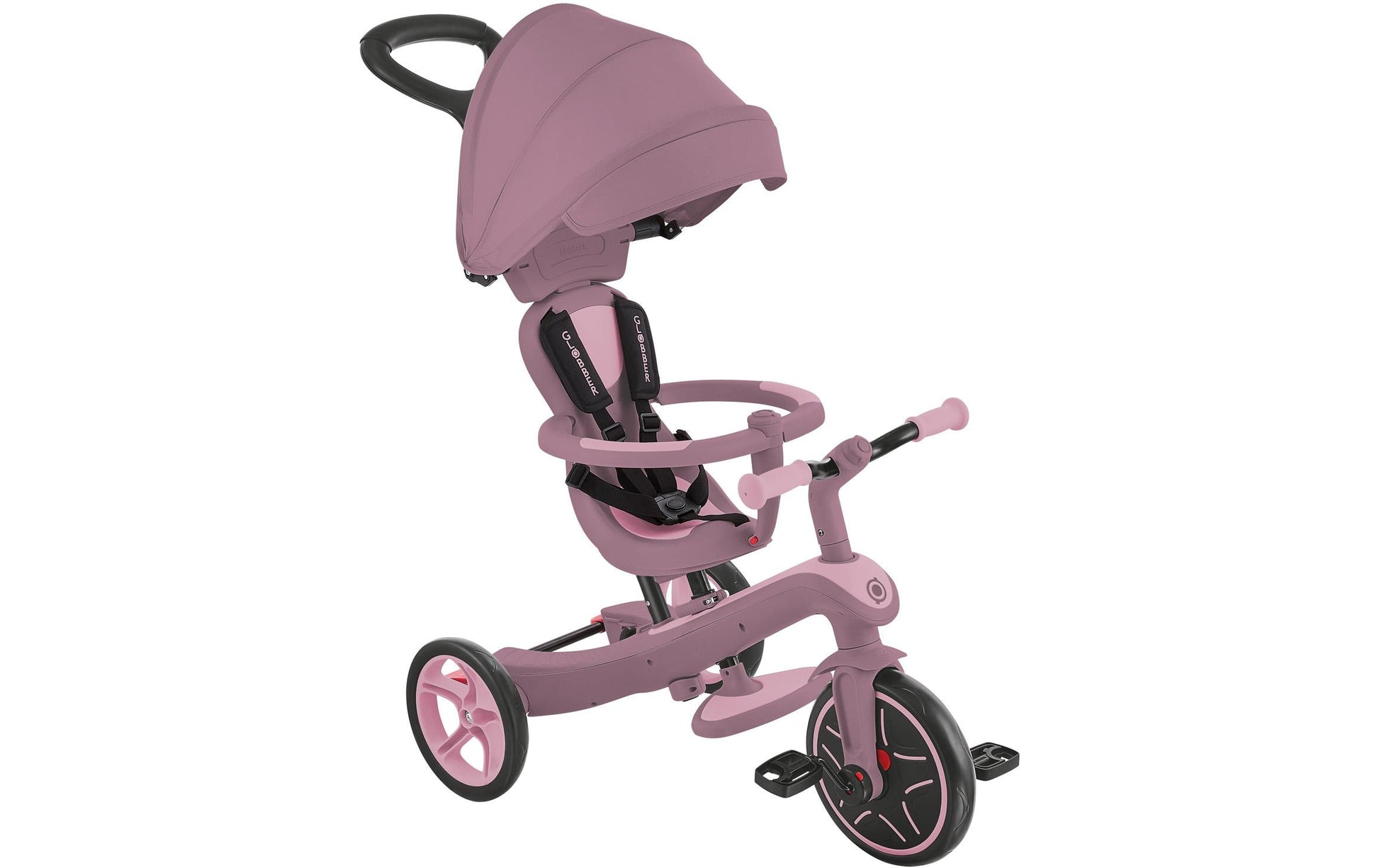 Globber Explorer 4 in 1 Ecologic Dreirad – Berry – ab 10 Monaten – Polycarbonat