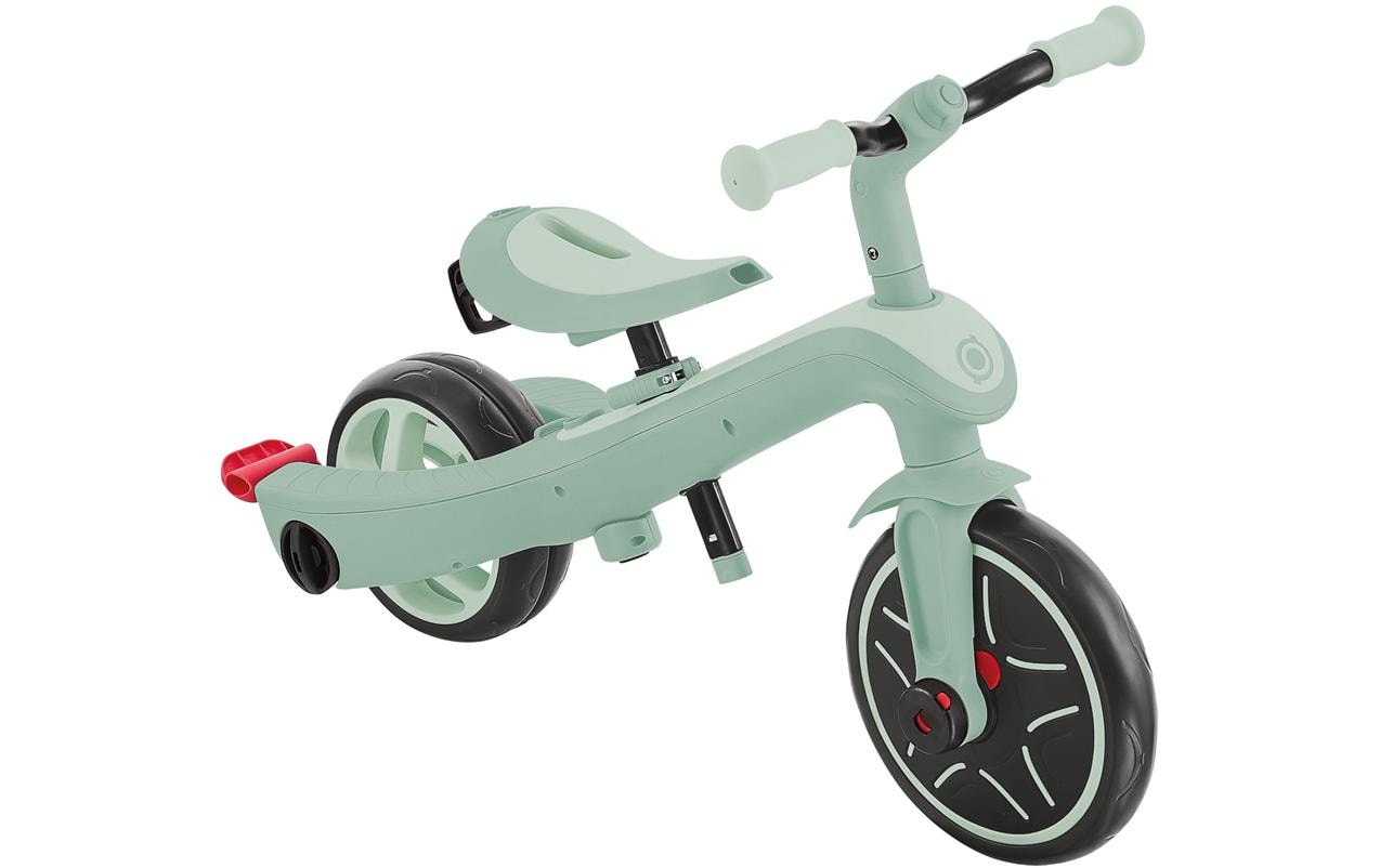 Globber Explorer 4-in-1 Dreirad – Schiebestange, verstellbarer Sitz – Ø 25,4 cm – ab 10 M. – Pistazie