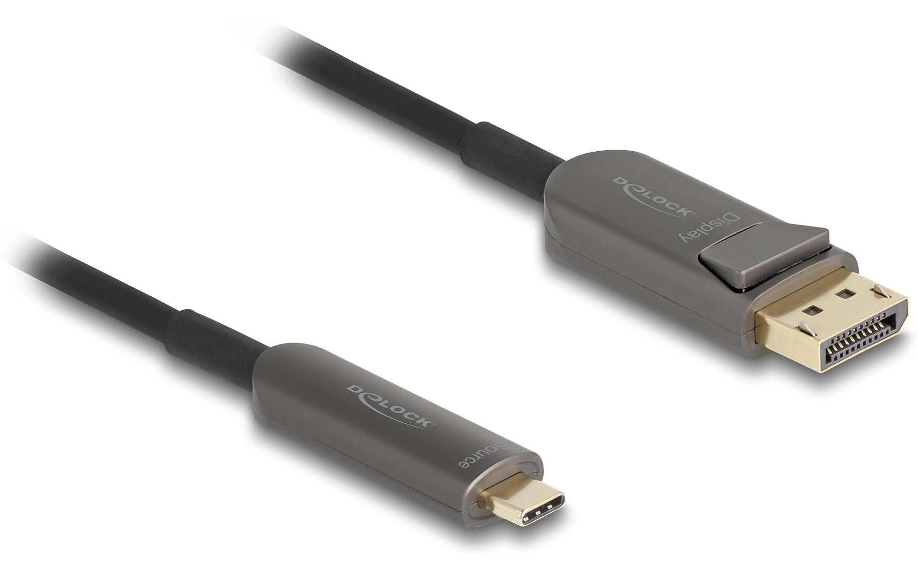 DeLOCK USB-C auf DisplayPort Adapter, DisplayPort 2.1, 8K@60 Hz, 5 m, AOC