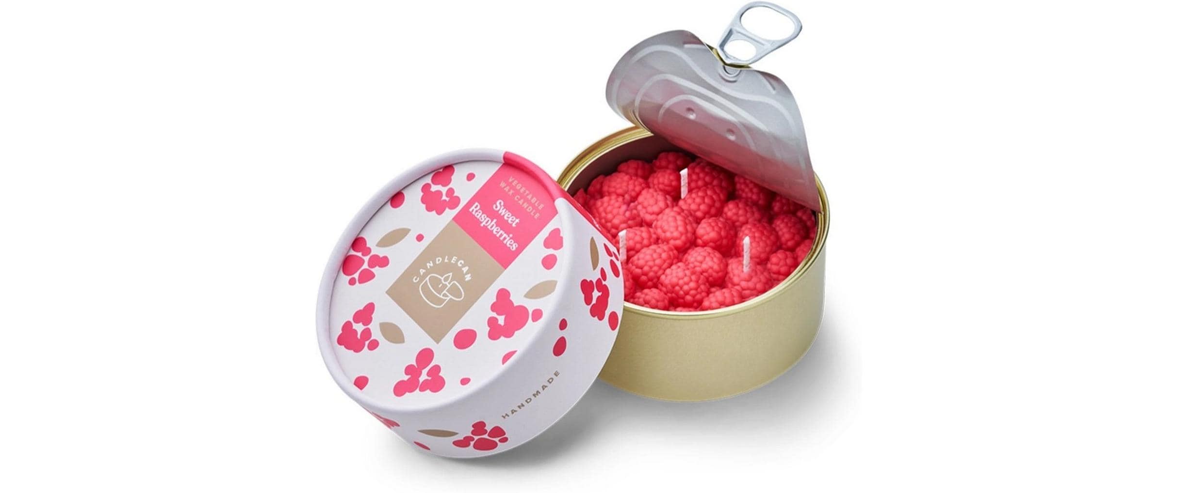 Mandatus CandleCan Himbeere – Duftkerze, Ø 10 × 5 cm, 30 h