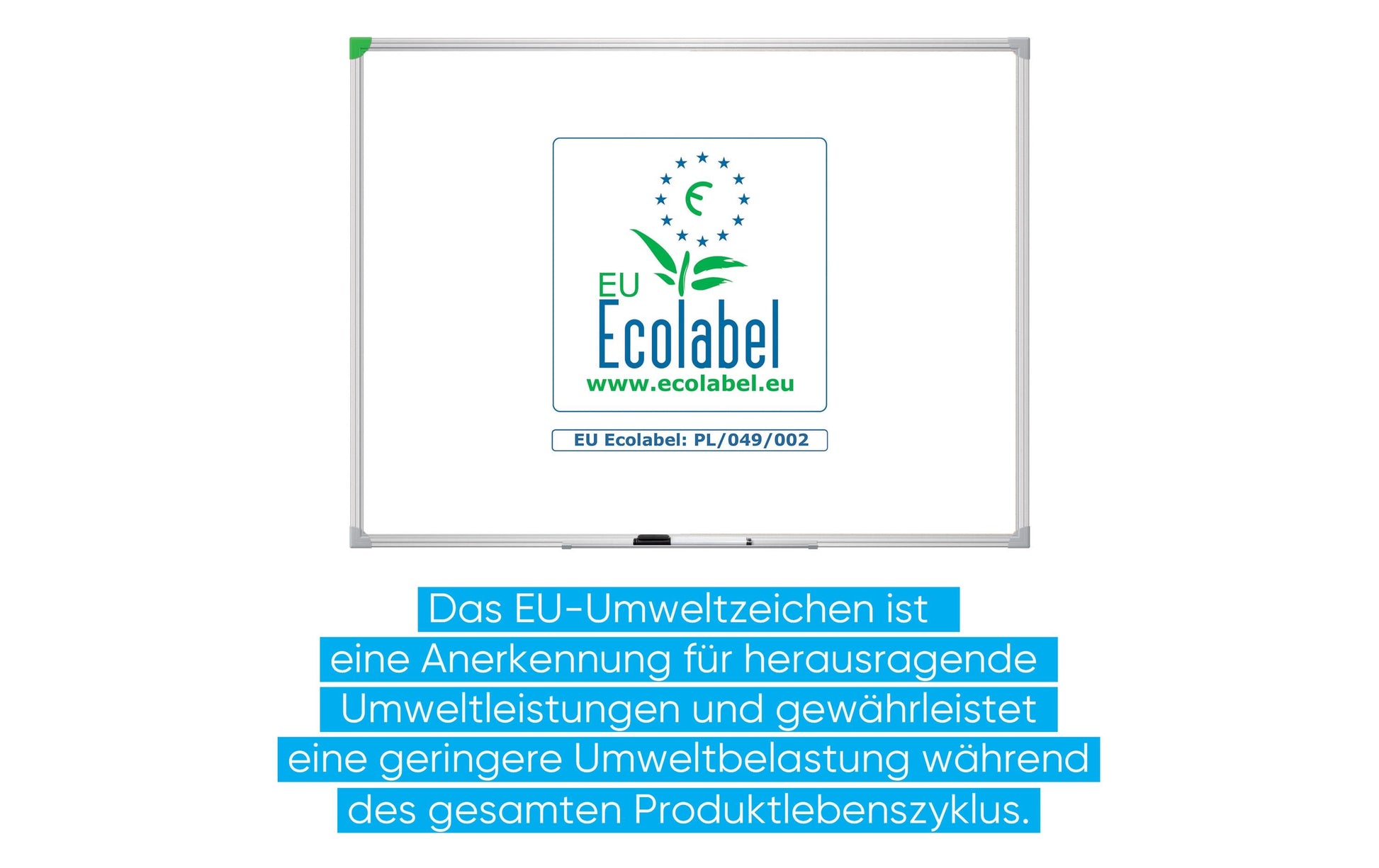 Franken Whiteboard – 120 × 90 cm, Emaille, magnetisch, Alu-Rahmen, Wandmontage, inkl. Stiftablage