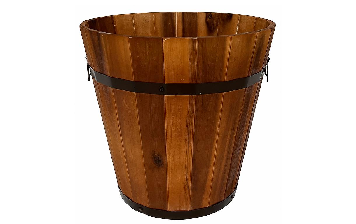 Innovesta Pflanzkübel – Ø 45 × 44 cm – Holz, Braun