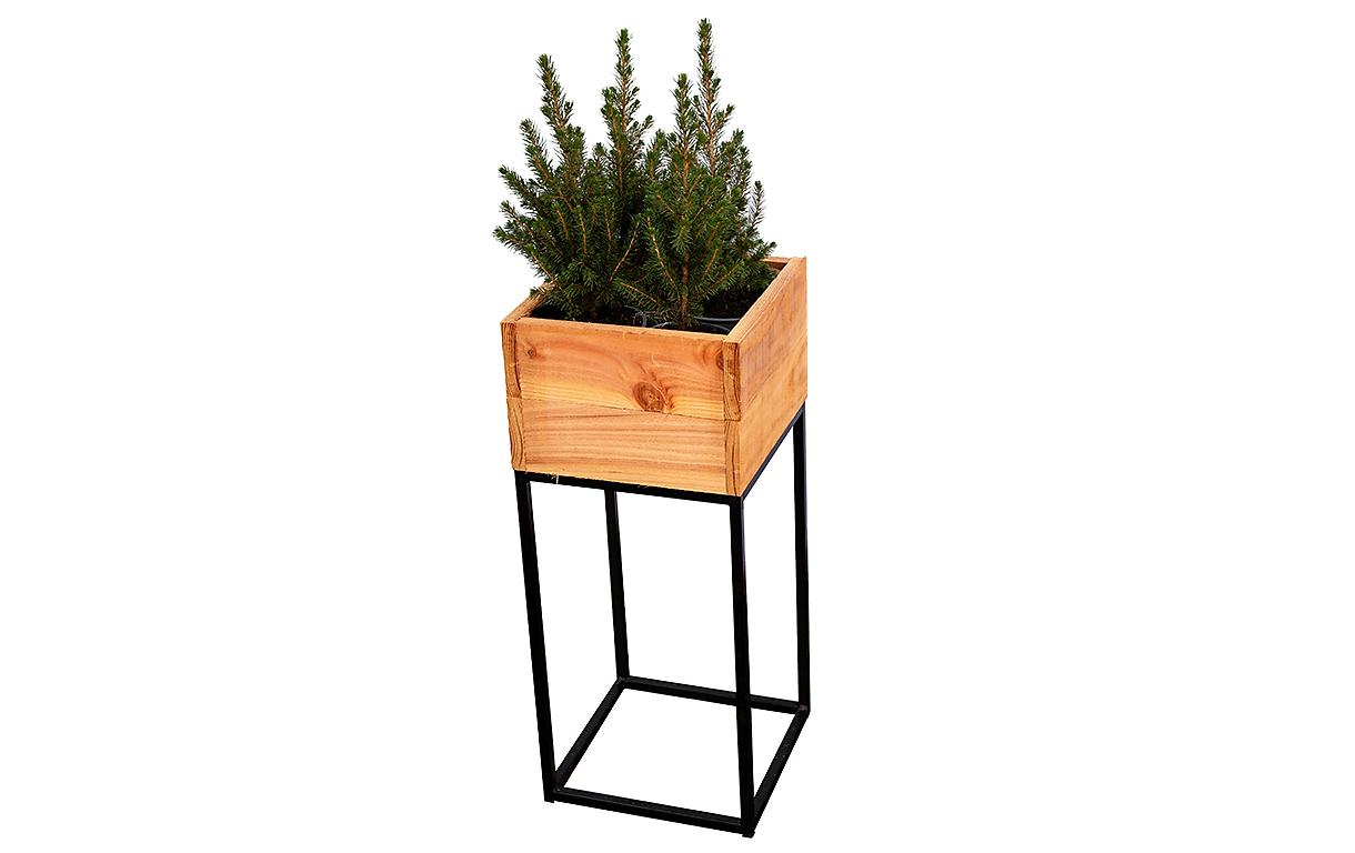 Innovesta Blumenkasten – 30 × 30 × 70 cm – Holz (Douglasie), Braun