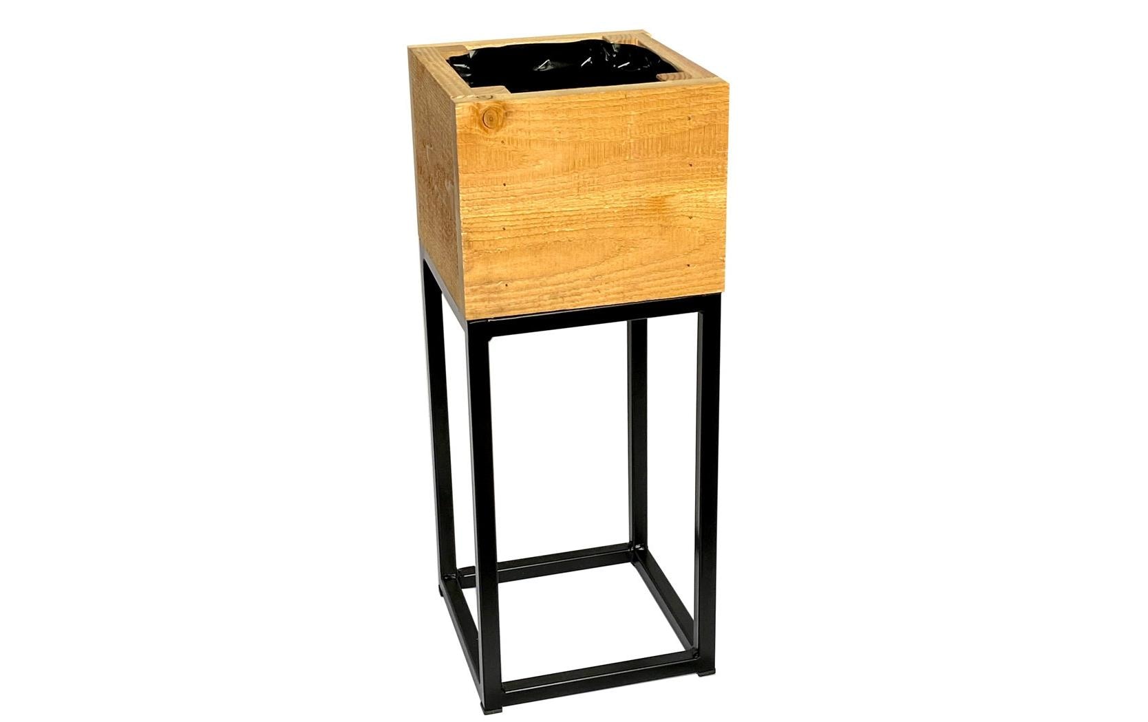 Innovesta Blumenkasten mit Untergestell – 20 × 50 × 20 cm – Holz (Douglasie), braun