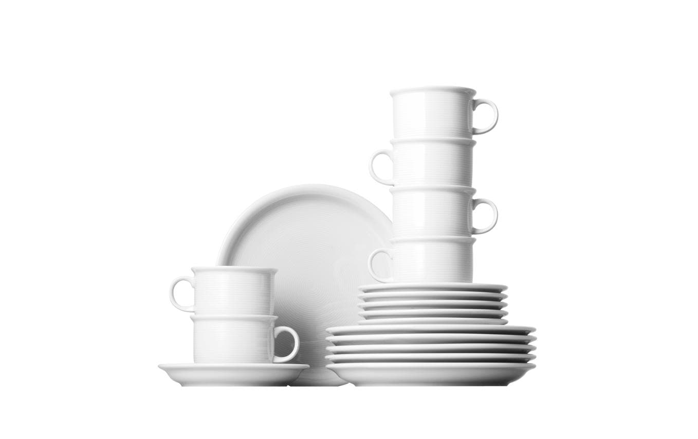 Thomas Kaffee-Set Trend – 18-teiliges Set, Porzellan, Weiss