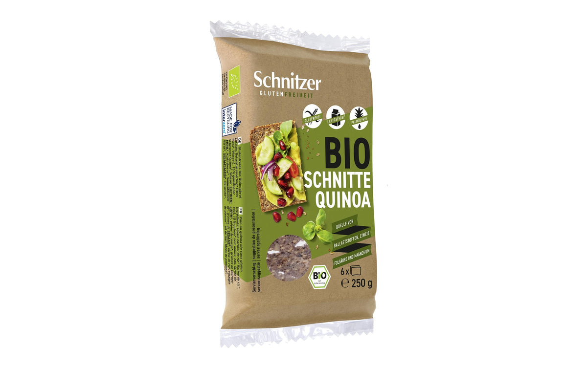 Schnitzer Bio Schnitte – Brot – Quinoa, glutenfrei – 250 g