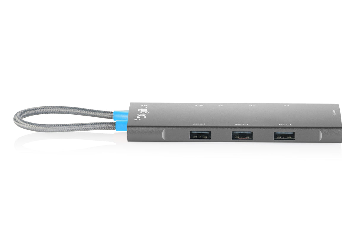 Digitus Dockingstation – USB-C, 1× HDMI, 2× USB-A, 100 W PD, für Tablet/Smartphone/Laptop