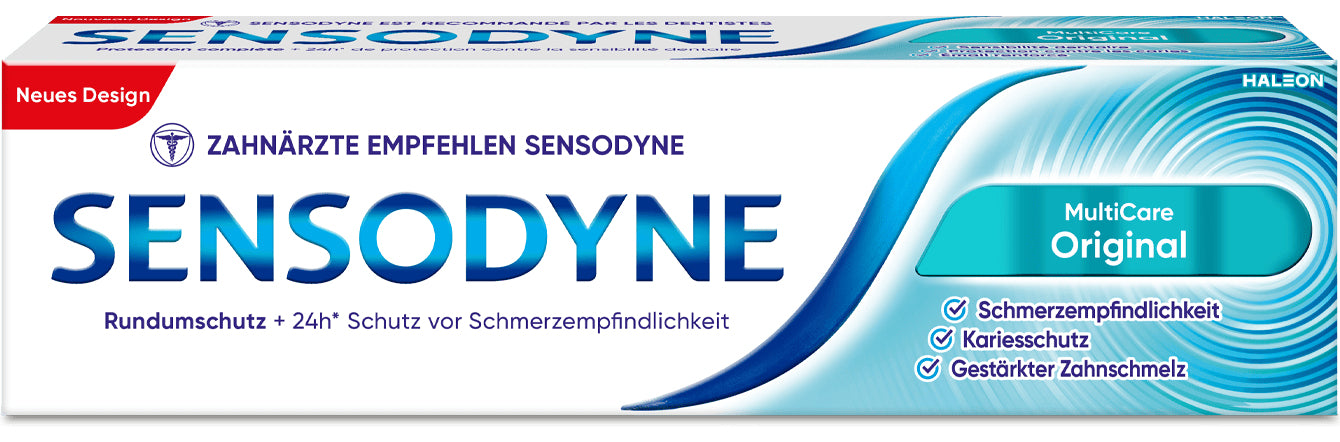 Sensodyne Zahnpasta MultiCare Original – mit Fluorid – 75 ml