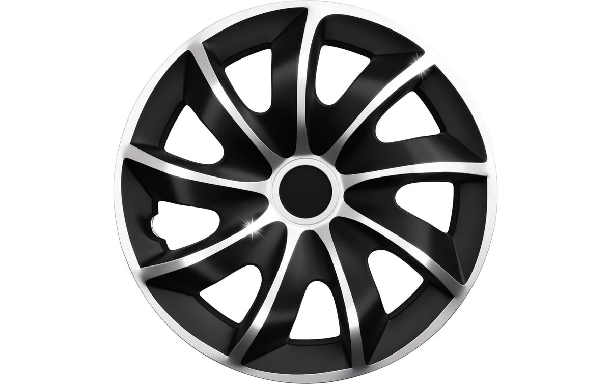 Werkthor Radkappen – 13" – 4er Set – Schwarz/Silber, Kunststoff