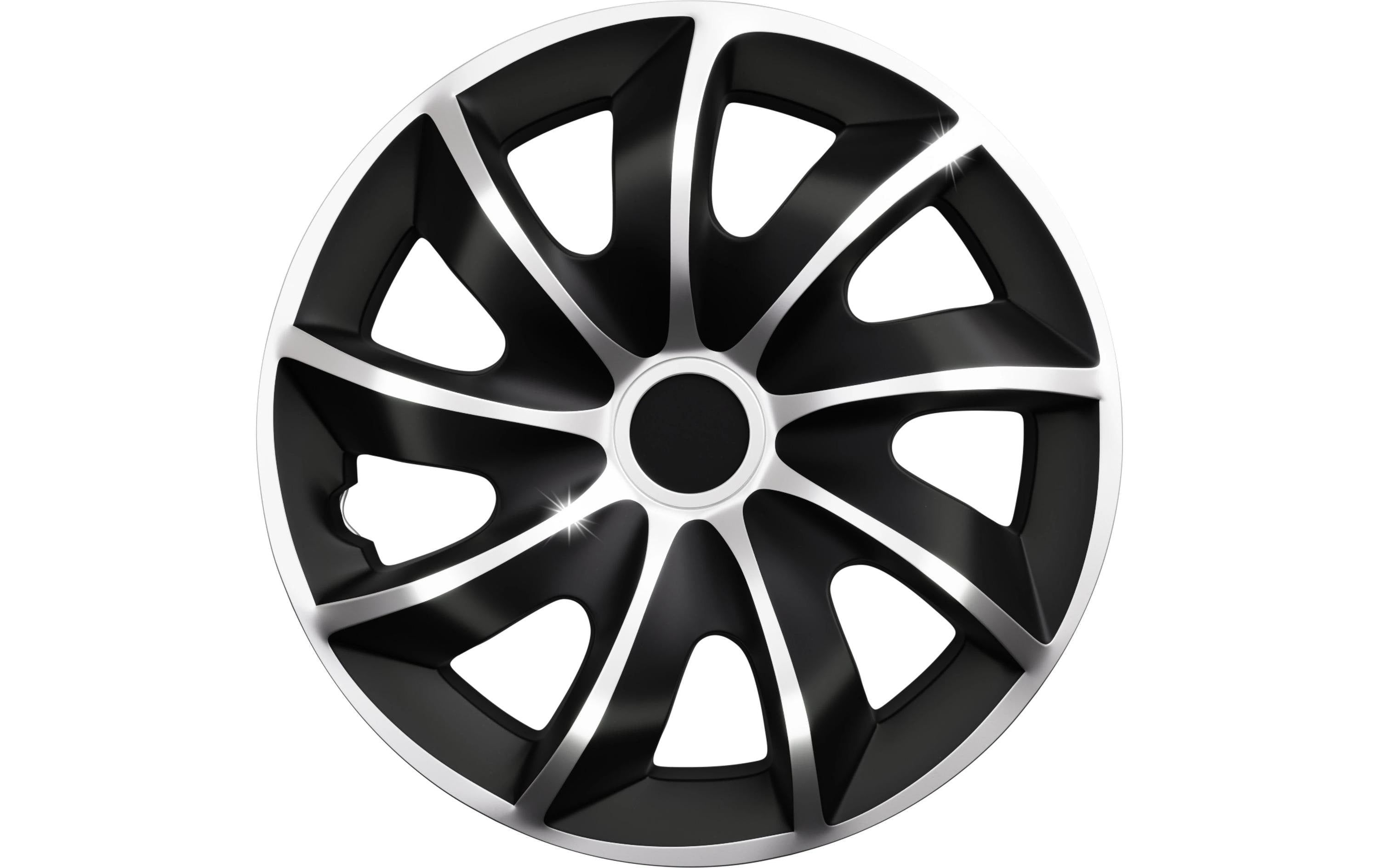 Werkthor Radkappen – für 14" Felgen – 4 Stk. – Kunststoff, Schwarz/Silber