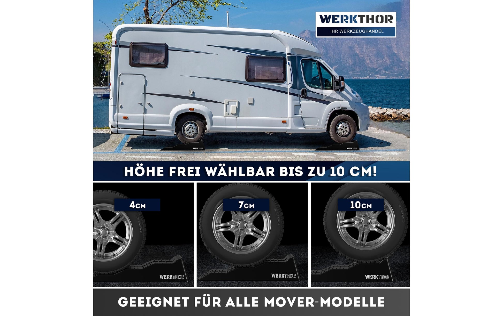 Werkthor Auffahrkeile – Breite 190 mm, bis 5 t – mit Transporttasche