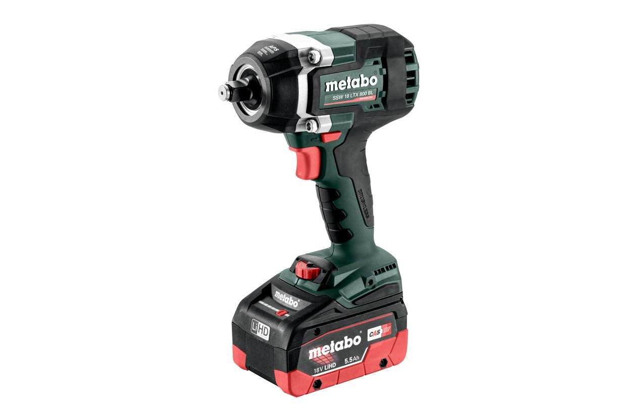 Metabo SSW 18 LTX 800 BL Akku-Schlagschrauber, bürstenlos – 18 V – 5,5 Ah & Ladegerät, Koffer – CAS