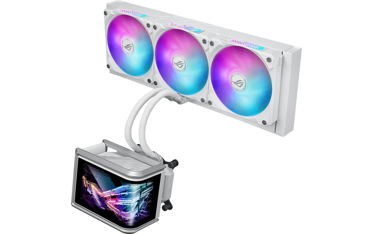 ASUS ROG RYUO IV SLC 360 – AIO-Kühler – 360 mm, 3×120 mm, AMOLED, für LGA 1700, LGA 1851, AM4 und andere