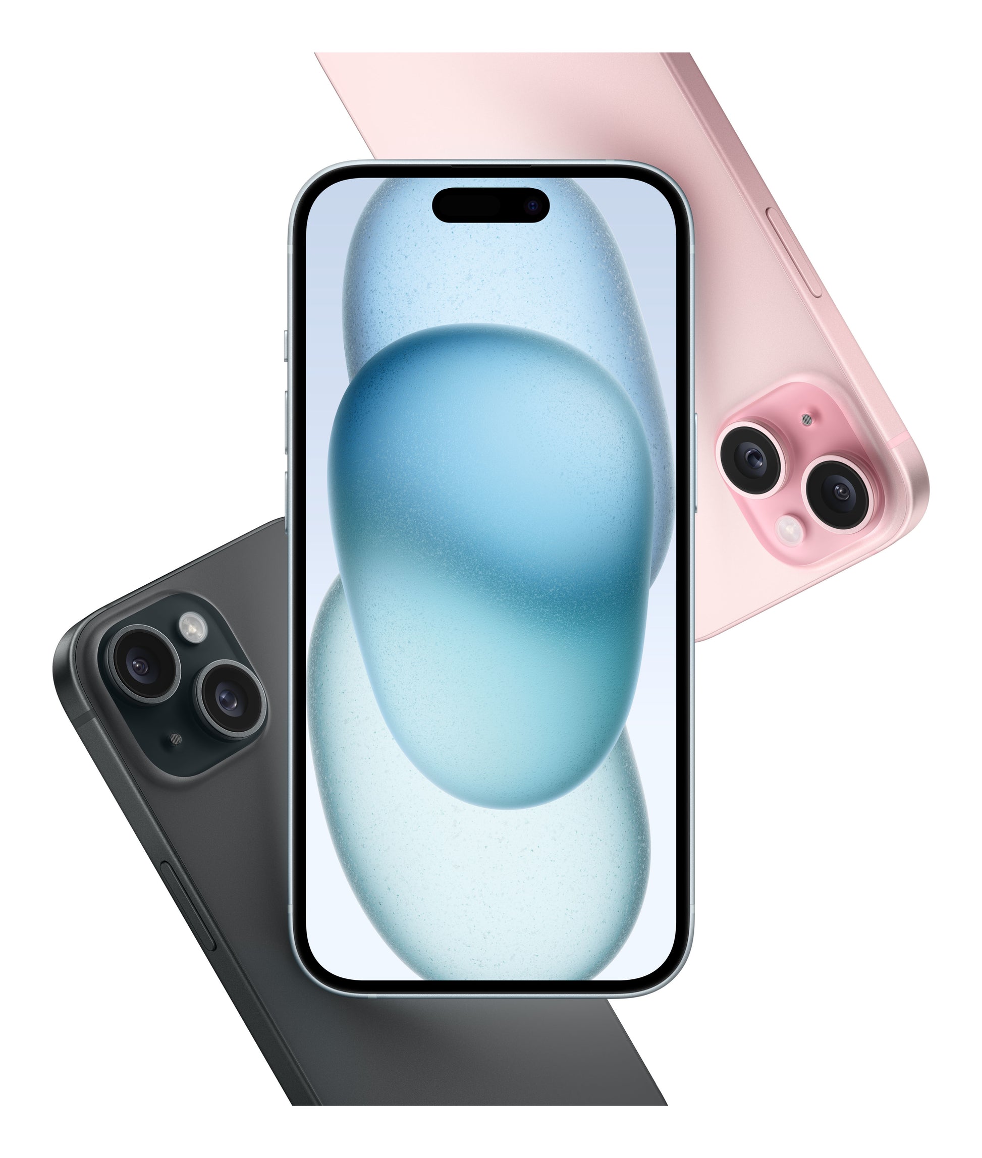 Apple iPhone 15 – blau, 6,1", 2556 × 1179, iOS 17, 128 GB, Dual-SIM, 5G, IP68, NFC
