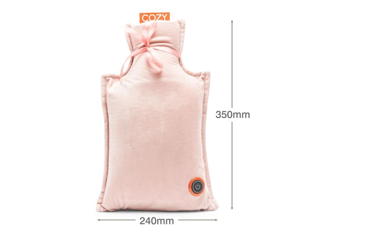 Bodi-tek Elektrische Wärmflasche – 24 × 35 cm, rosa, USB 3 Stufen