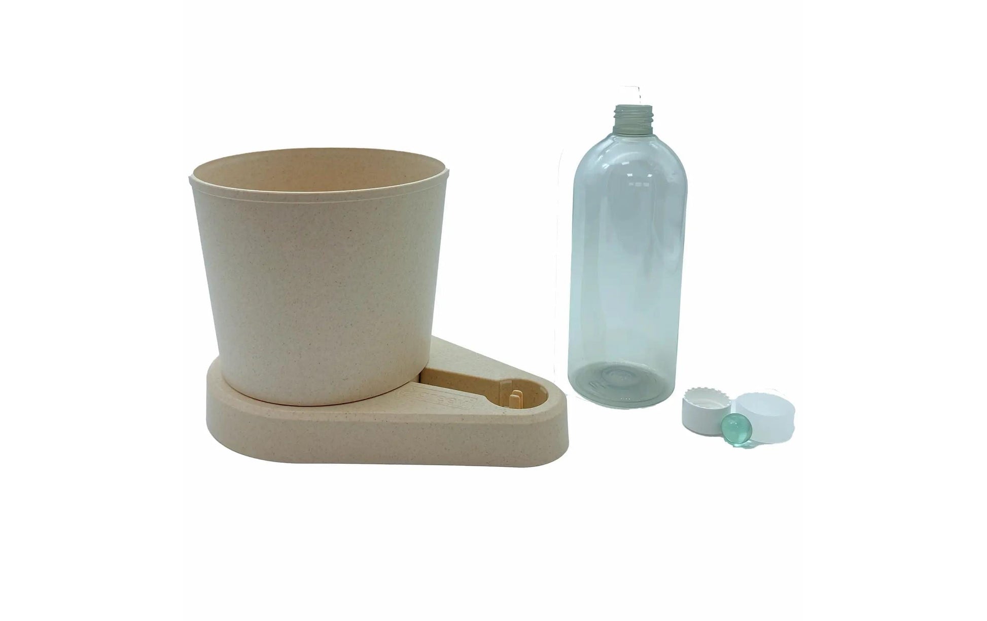 Greevi Selbstbewässernder Pflanztopf – Ø 10,5 × 21 cm, 1000 ml – Kunststoff, Beige