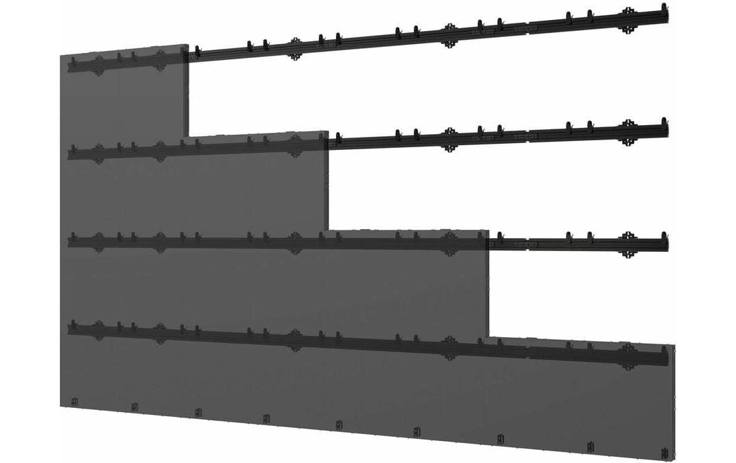 Peerless AV Wandhalterung – Fix – VESA bis 610×610 – für LED-Walls – LEDUNVS-8X8