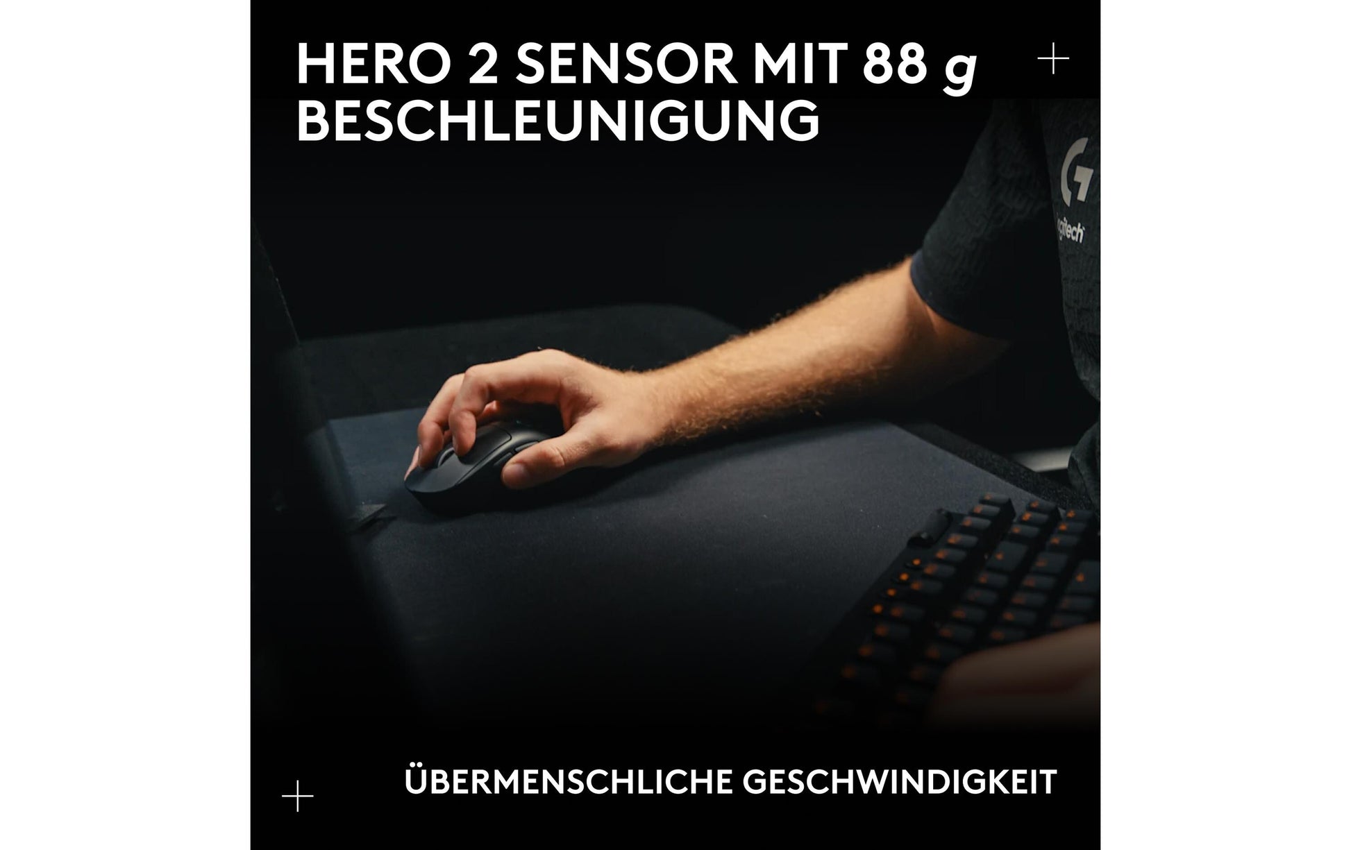 Logitech G PRO X SUPERLIGHT 2 DEX – Gaming-Maus – Kabellos (2,4 GHz), 44000 DPI, Rechts, Schwarz