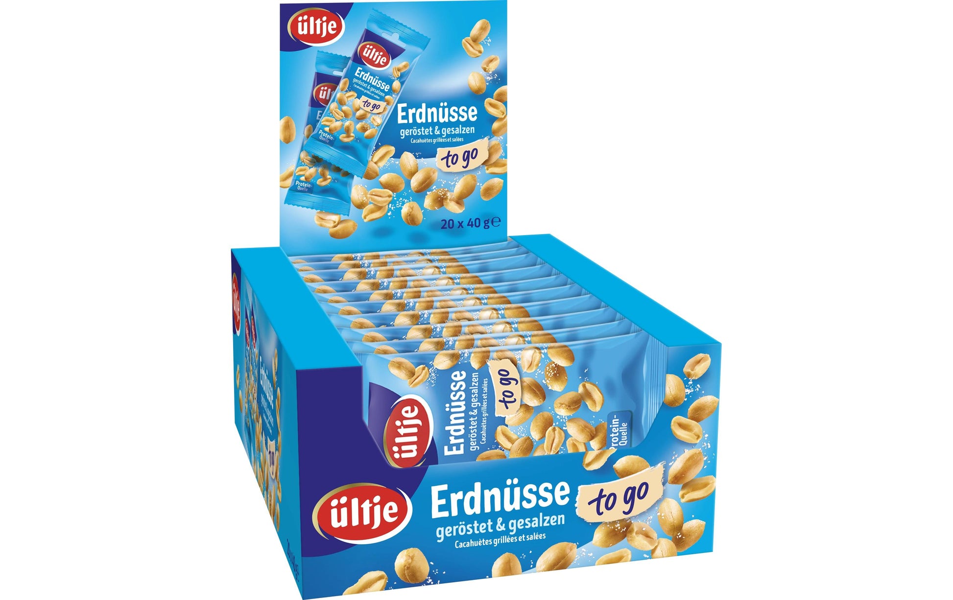 Ültje Erdnüsse – geröstet & gesalzen – 20 × 40 g