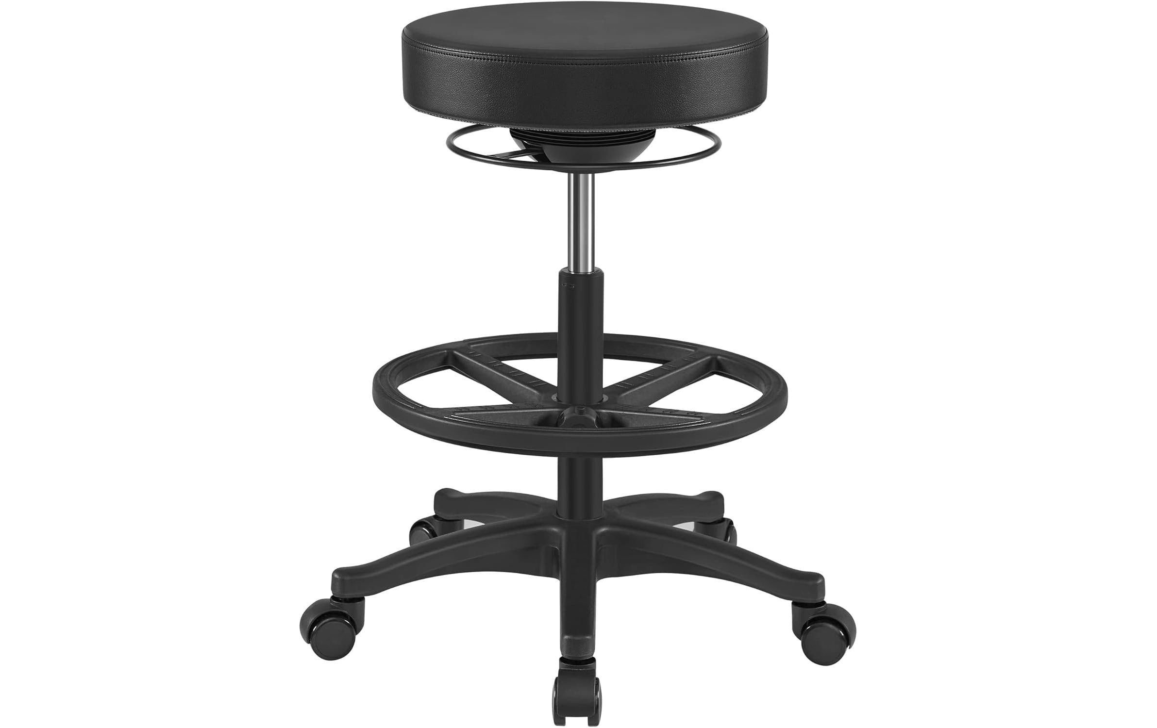 Songmics Stehhocker – Polypropylen/Metall – Schwarz, 59,5–81 cm, bis 110 kg