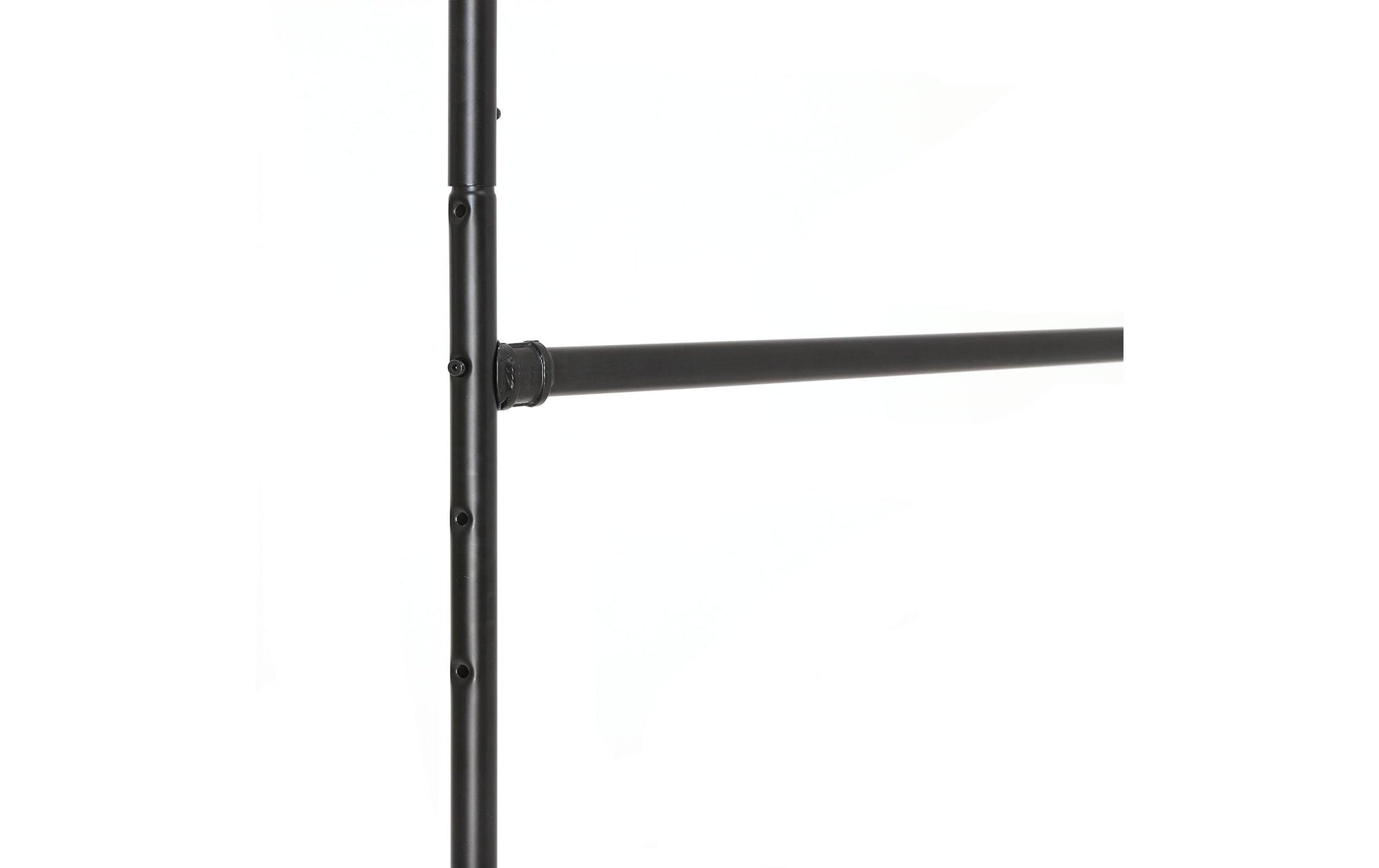 Songmics Garderobenständer – Stahl, Schwarz, 130 × 49 × 198 cm