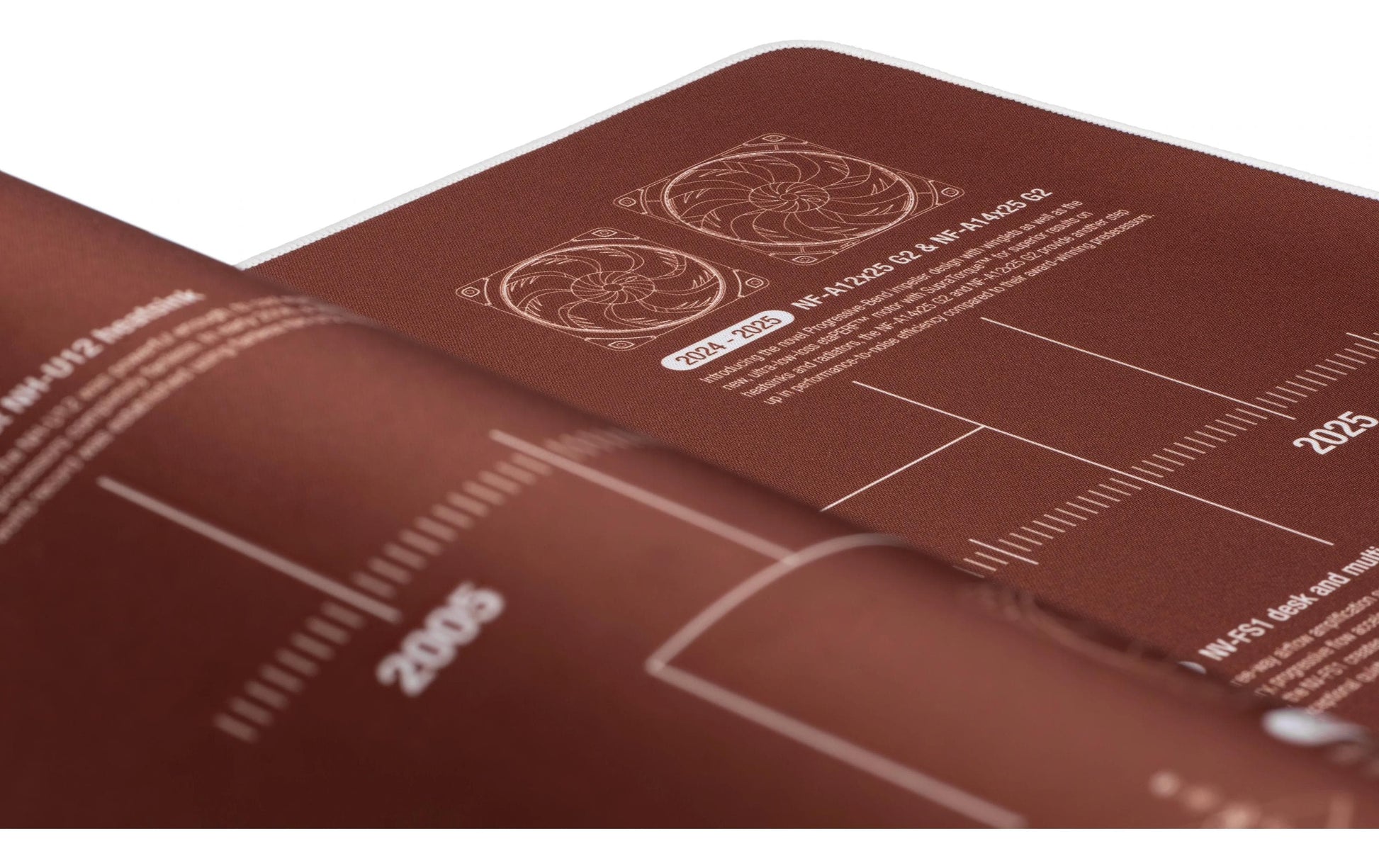Noctua NP-DM2 Schreibtischunterlage – 400 × 900 mm, Dicke 4 mm, Braun