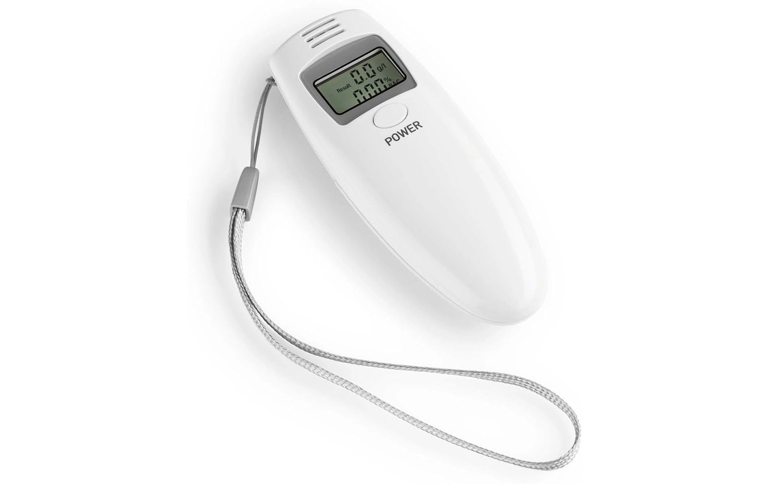 Easymaxx Alkoholtester LCD-Display – 3 V, weiss