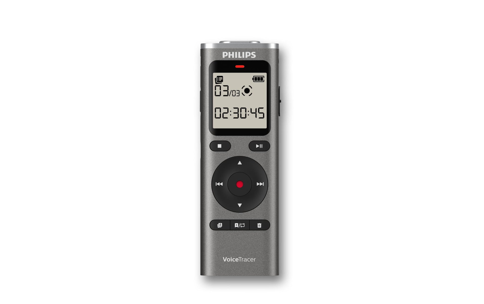 Philips VoiceTracer DVT1170 – Digitales Diktiergerät, bis 36 h, 8 GB, USB 2.0, Micro-SD