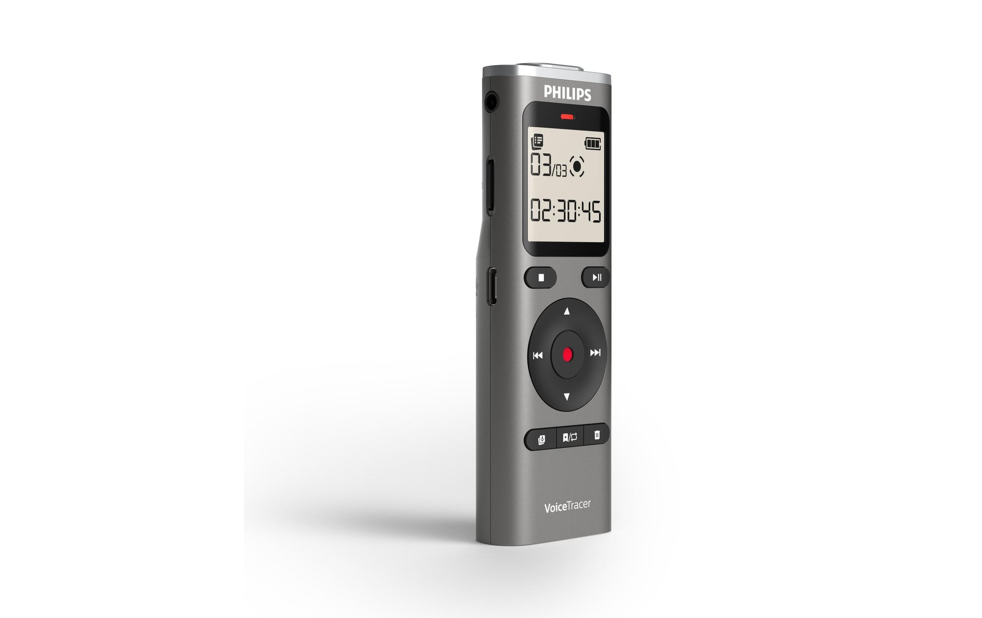 Philips VoiceTracer DVT1170 – Digitales Diktiergerät, bis 36 h, 8 GB, USB 2.0, Micro-SD