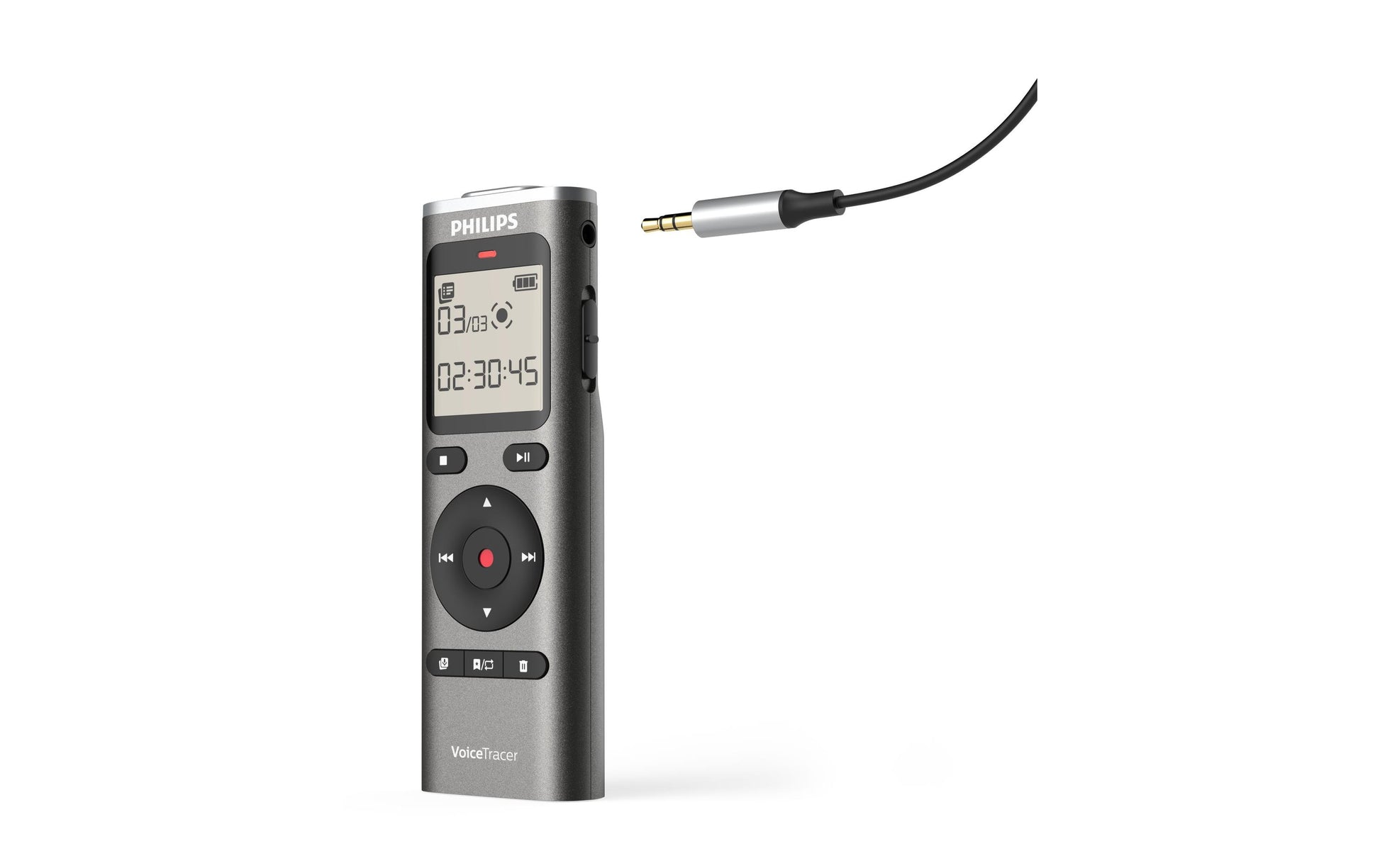 Philips VoiceTracer DVT1170 – Digitales Diktiergerät, bis 36 h, 8 GB, USB 2.0, Micro-SD