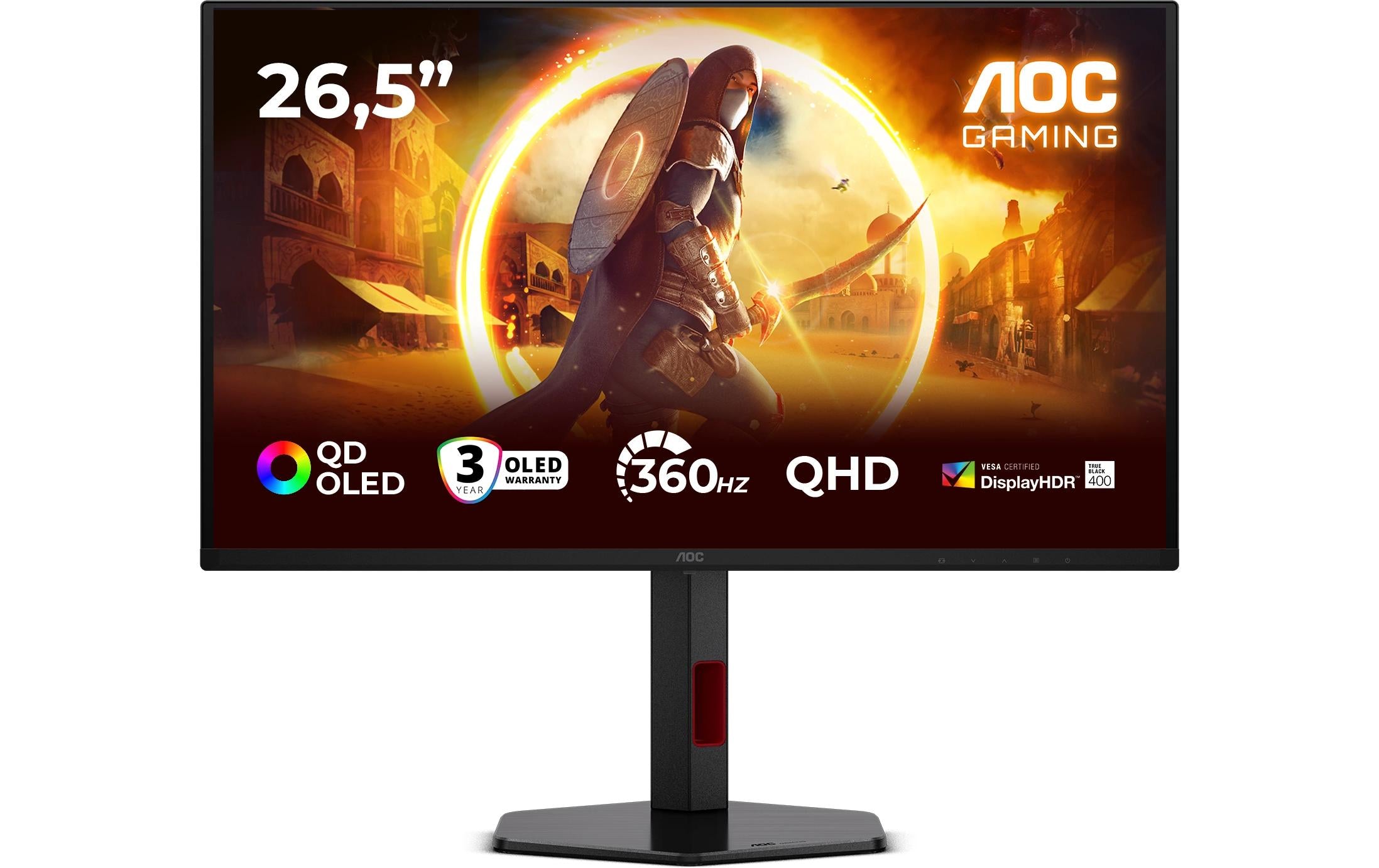 AOC G4 Q27G4SDR – 26,5", 2560 × 1440 (WQHD), OLED, 360 Hz, DisplayHDR 400