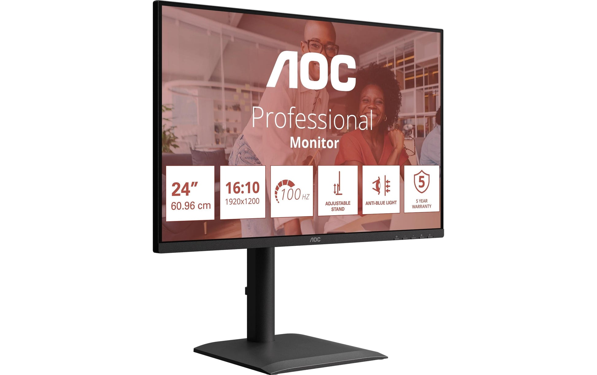 AOC E4 X24E4U – 24", 1920 × 1200 (Full HD), IPS, 100 Hz, HDR
